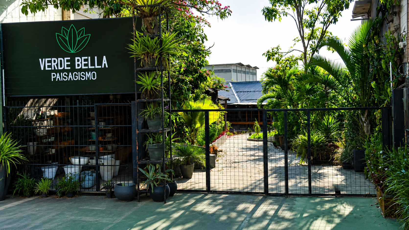 Fachada do Salão Verde Bella
